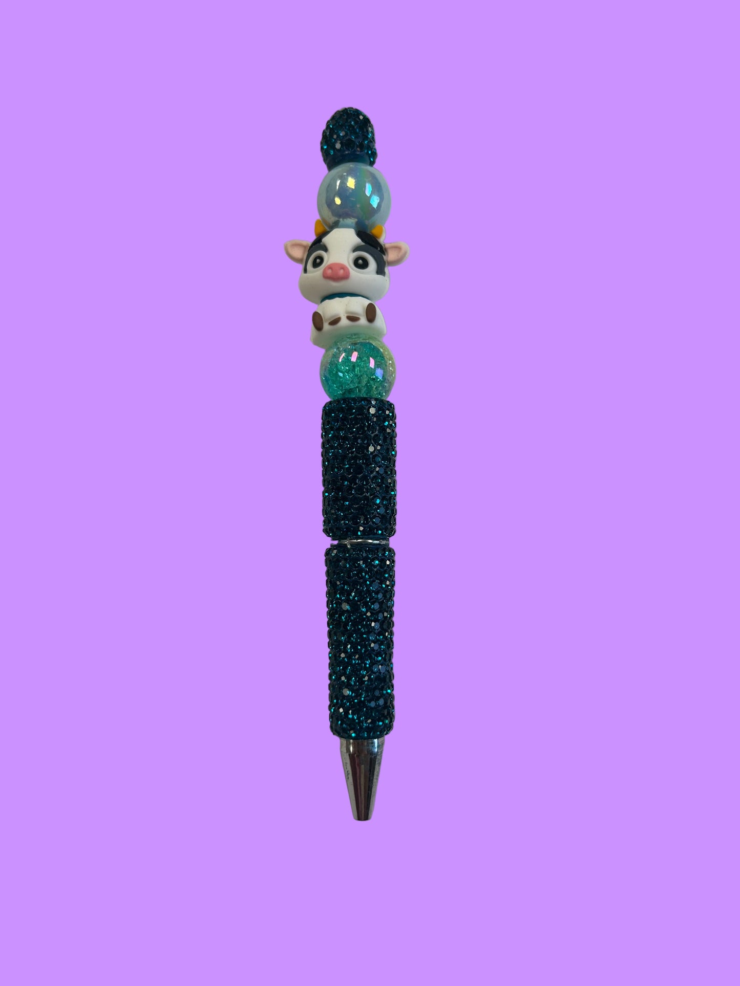 Cow Rhinestone Pen
