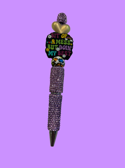 My Best Rhinestone Pen
